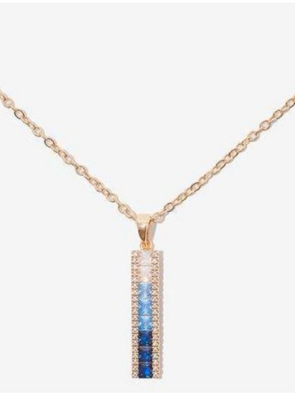 Vince Camuto blue ombré necklace w/ pouch BRAND NEW 💙 - Picture 4 of 4